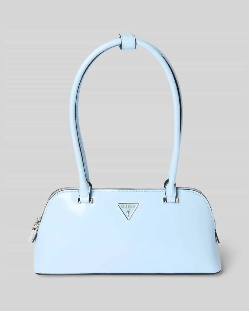 Guess Handtasche mit Label-Applikation Modell 'ARNELA Hellblau