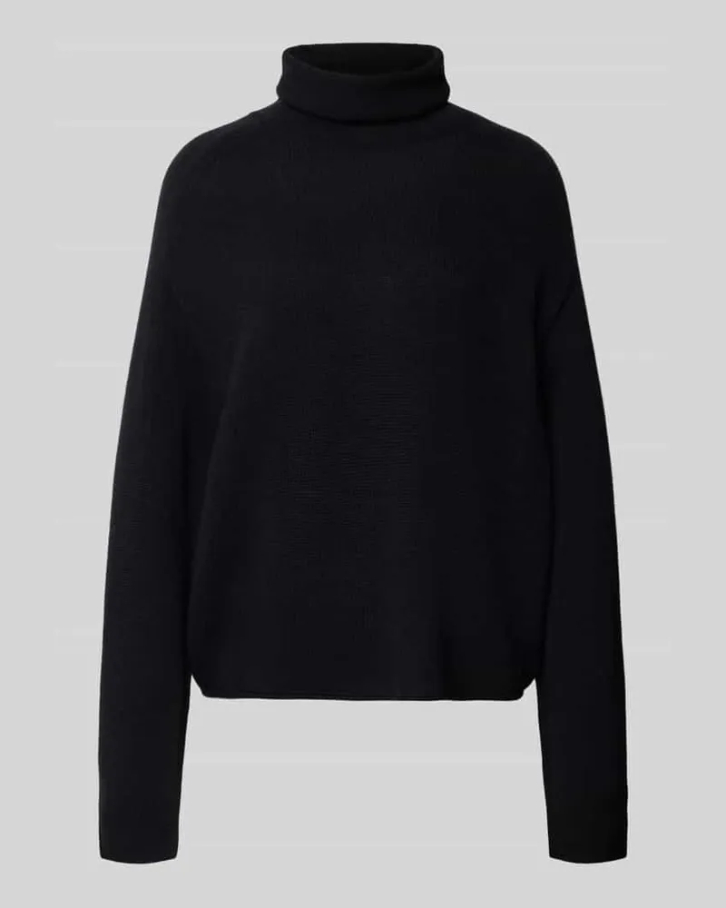 Marc O'Polo Relaxed Fit Rollkragenpullover aus Woll-Mix Black
