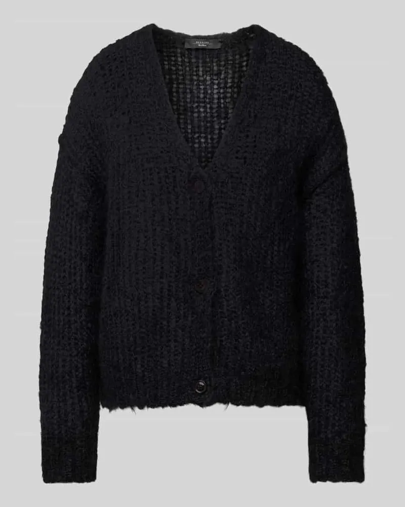 Max Mara Cardigan mit V-Ausschnitt Modell 'PONTIAC Black