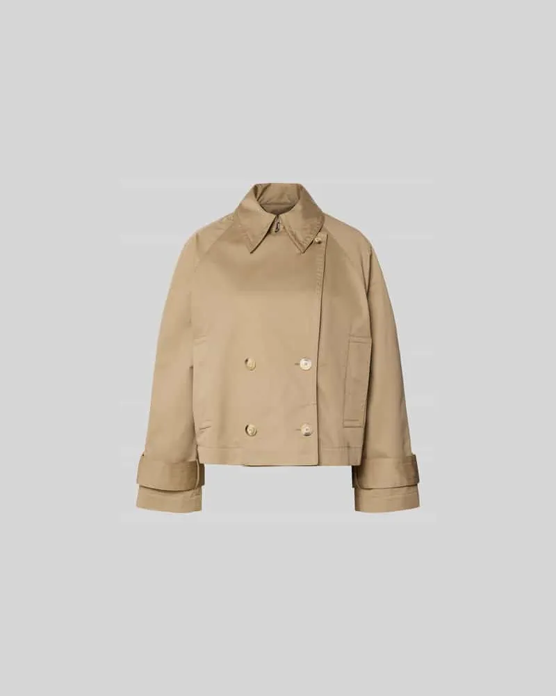 Joseph Relaxed Fit Jacke mit Umlegekragen Khaki