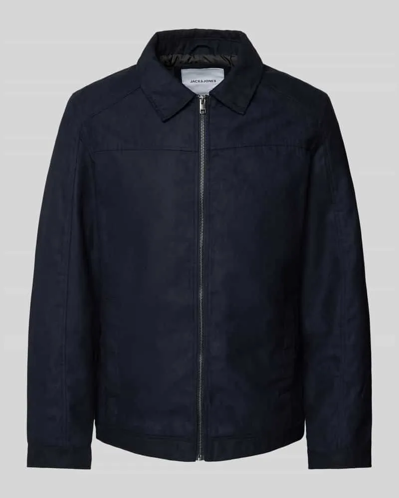 Jack & Jones Jacke mit Kentkragen Modell 'DYLAN Black