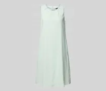Knielanges Leinenkleid mit Label-Applikation
