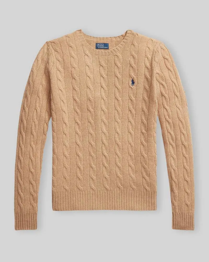 Ralph Lauren Regular Fit Pullover aus Woll-Kaschmir-Mix 'JULIANNA Camel