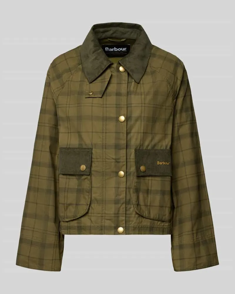 Barbour Regular Fit Funktionsjacke aus reiner Baumwolle Modell 'BEADNELL Oliv