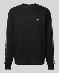 Lacoste Sweatshirt mit Label-Stitching Black