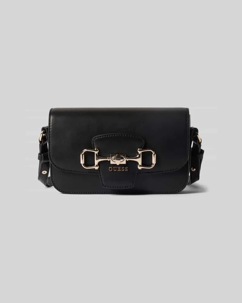 Guess Handtasche mit Label-Applikation Modell 'JANIE Black