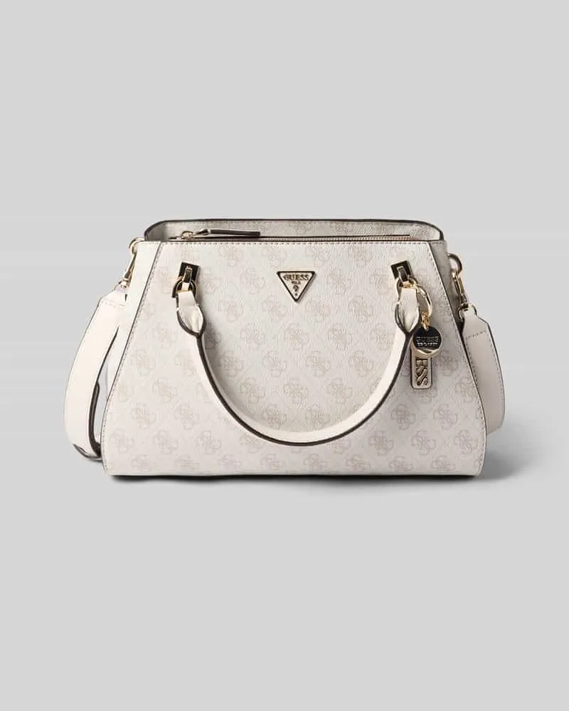 Guess Handtasche mit Logo-Muster Modell 'NOELLE II Weiss