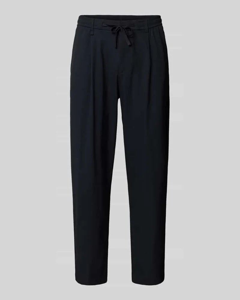 HUGO BOSS Tapered Fit Hose mit Tunnelzug Modell 'CONVERT PLEAT Black
