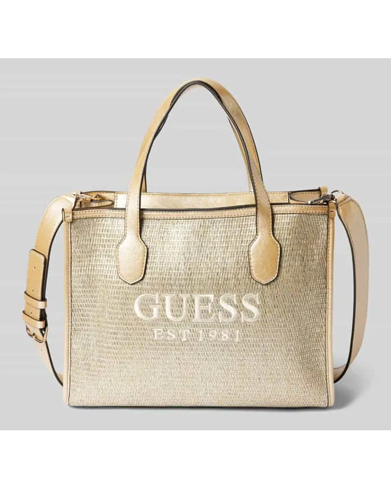 Guess Tote Bag mit Label-Stitching Modell 'SILVANA Gold