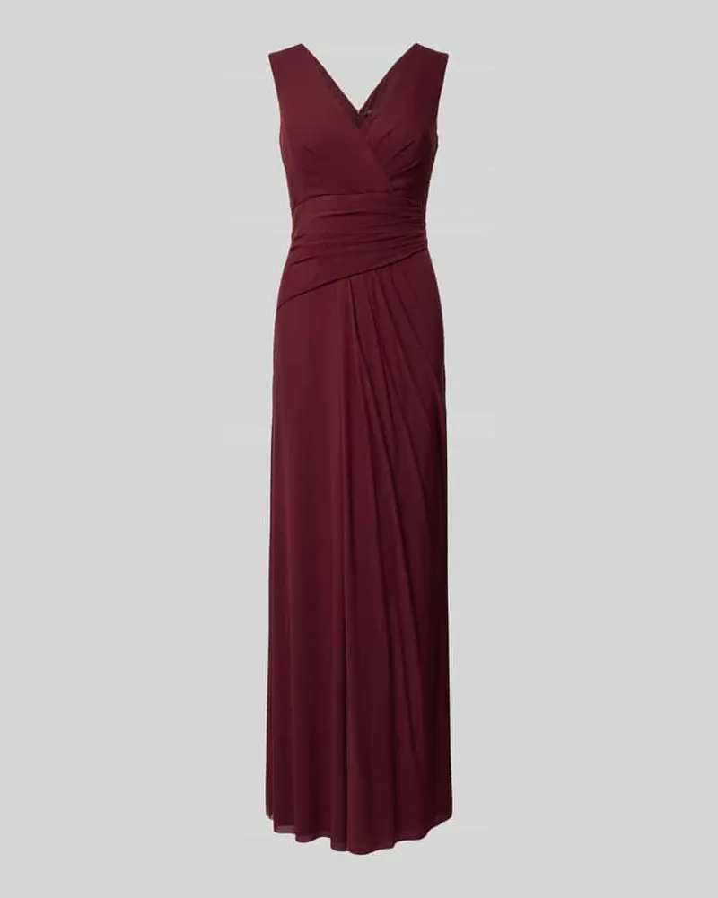 Vera Mont Abendkleid in Wickel-Optik Bordeaux