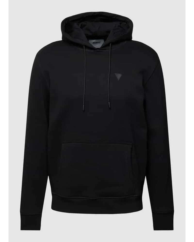 Guess Hoodie mit Label-Detail Modell 'ALDWIN Black