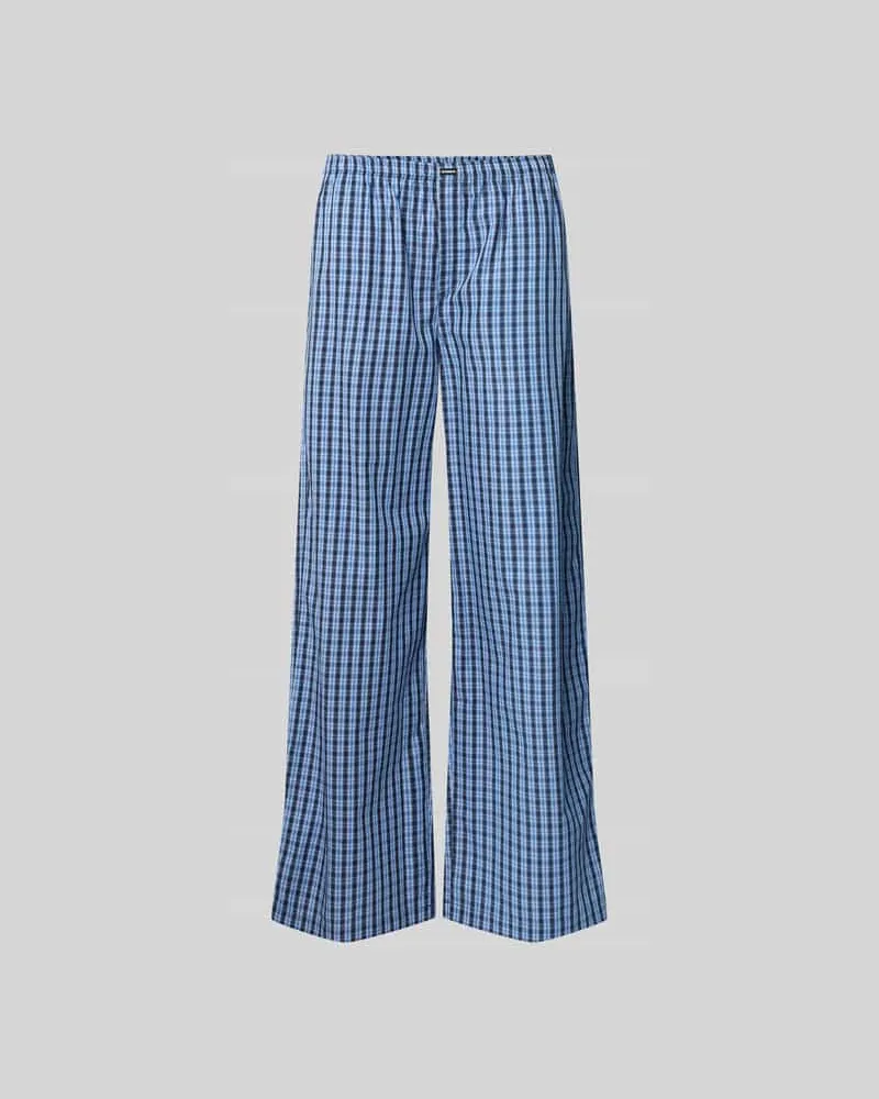 VETEMENTS Pyjama-Hose aus reiner Baumwolle Blau