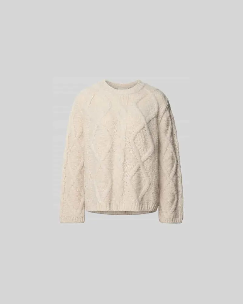 Juvia Relaxed Fit Pullover in Strick-Optik Ecru