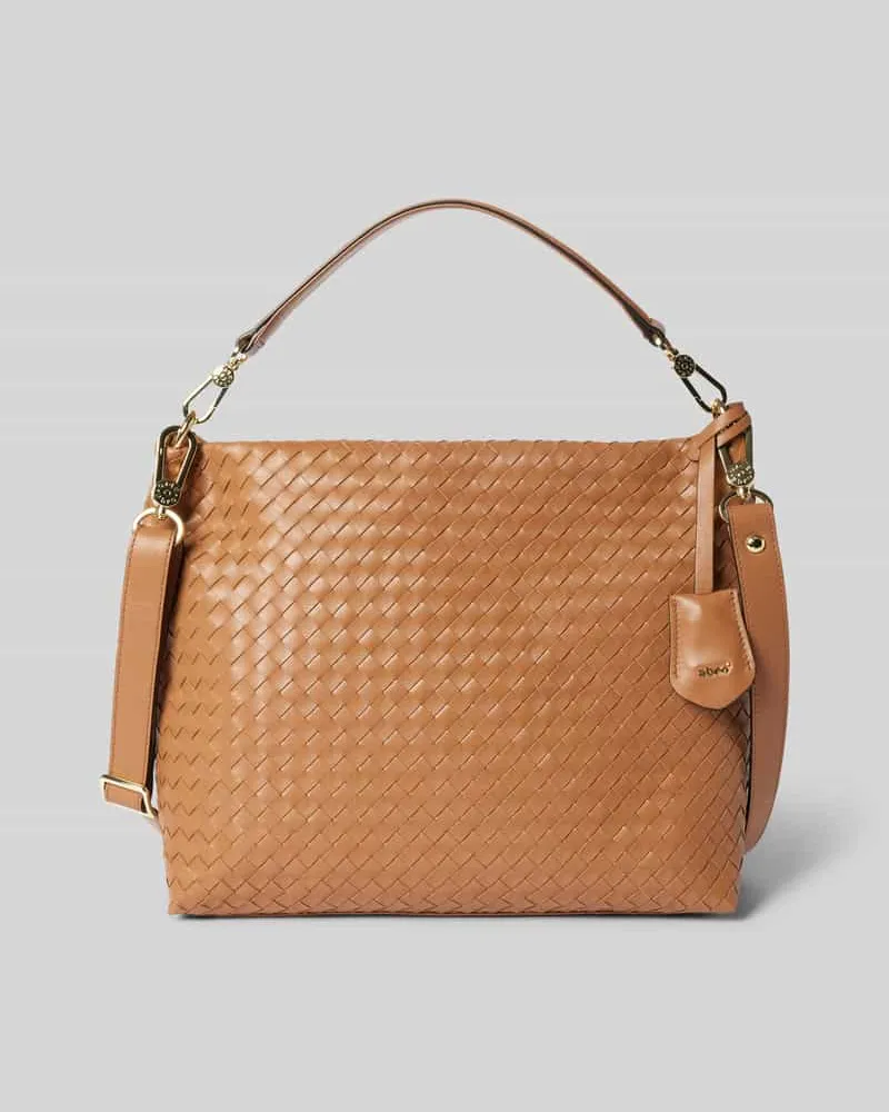 Abro Handtasche in Flecht-Optik Modell 'KAIA Camel