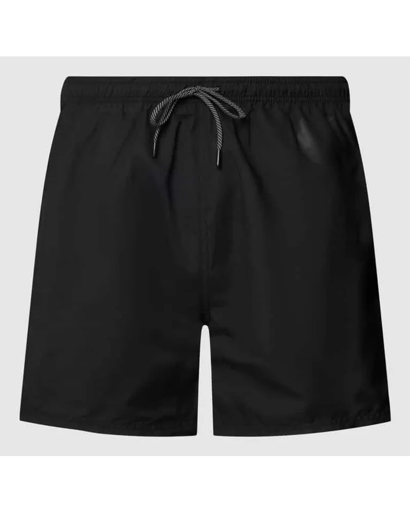 HUGO BOSS Badehose mit Label-Stitching Black