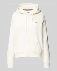 Tommy Hilfiger Sweatjacke mit Logo-Stitching Offwhite