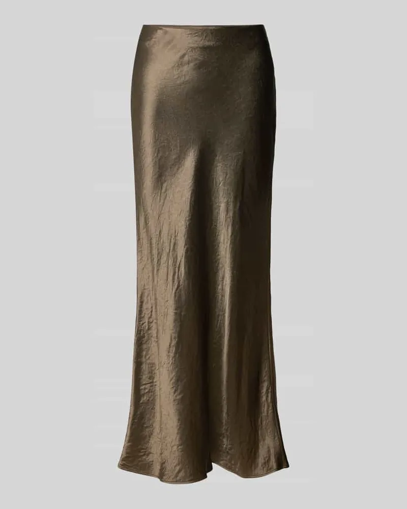 HUGO BOSS Maxirock mit Reißverschluss Modell 'Vesatie Oliv