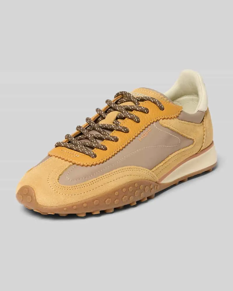 HOFF Sneaker aus Leder-Mix mit Logo-Detail Modell 'Bridge Dunkel