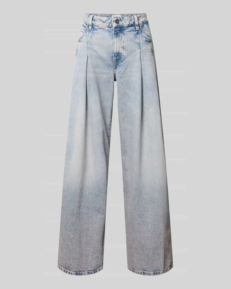 Guess Wide Fit Jeans mit Bundfalten Mittelgrau