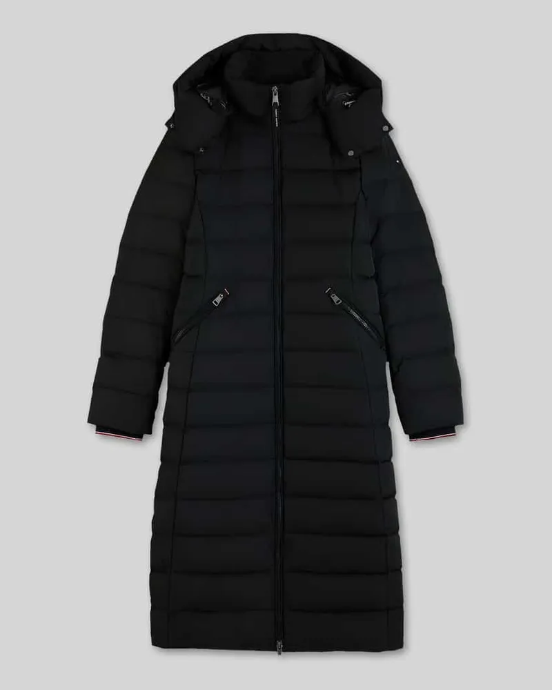 Tommy Hilfiger Slim Fit Daunenmantel mit Storm Cuffs Black