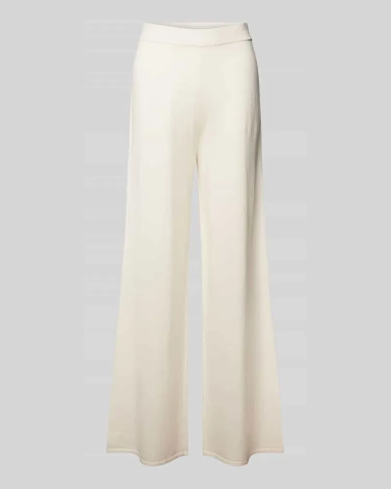 Liu Jo Strickhose aus Woll-Kaschmir-Mix Offwhite