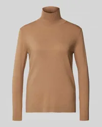 Max Mara Strickpullover mit Stehkragen Modell 'KIKU Camel