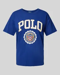 Ralph Lauren T-Shirt mit Label-Print Royal