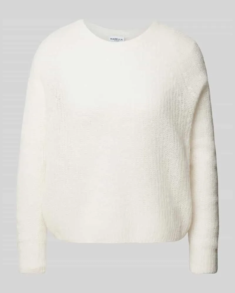 MARELLA Strickpullover mit Raglanärmeln Modell 'NIEVO Offwhite