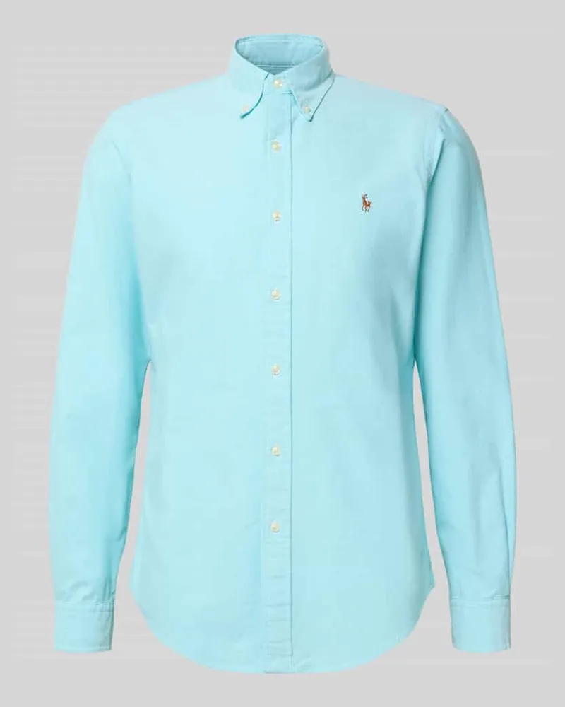 Ralph Lauren Freizeithemd mit Knopfleiste Helltuerkis
