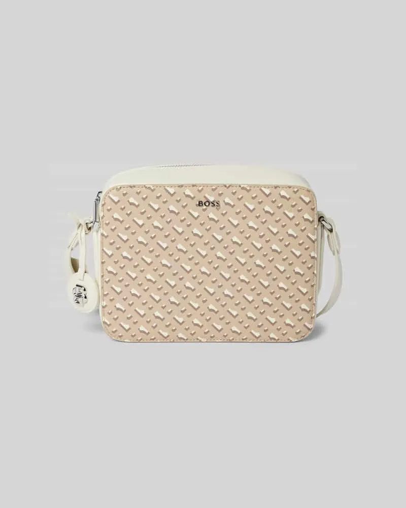 HUGO BOSS Umhängetasche mit Label-Detail Modell 'Liriel Beige