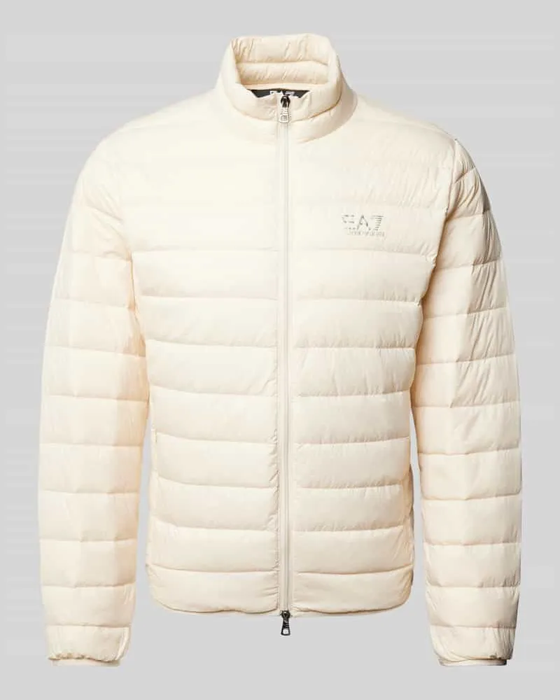 EA7 Daunenjacke mit Daunen-Federn-Füllung Offwhite