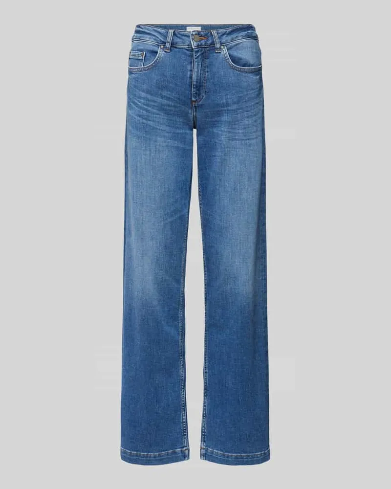 Smith & Soul Wide Leg Jeans im 5-Pocket-Design Modell 'Sina Blau