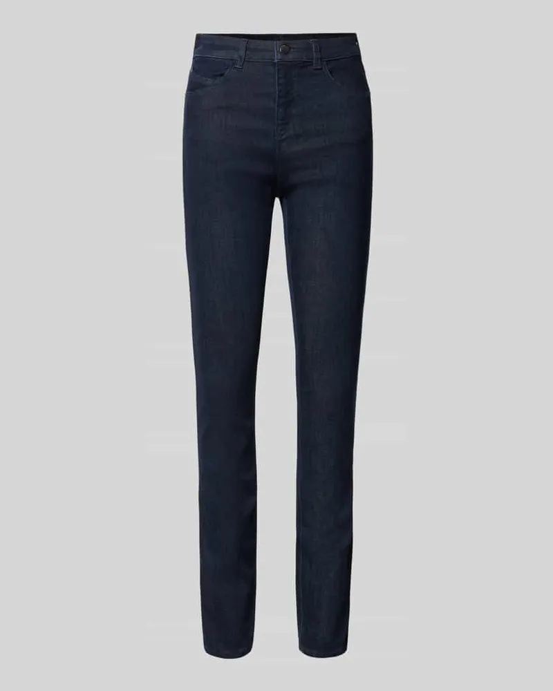 Emporio Armani Slim Fit Jeans aus Viskose-Mix mit Lyocell-Anteil Jeansblau