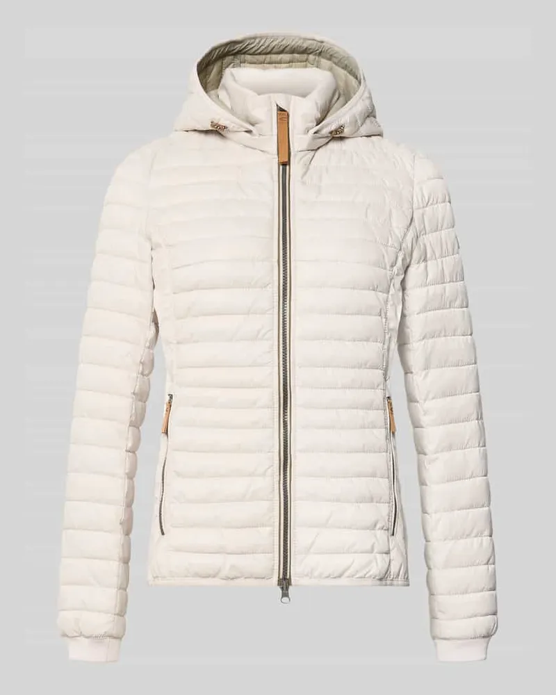 Camel Active Regular Fit Steppjacke mit Reißverschlusstaschen Offwhite