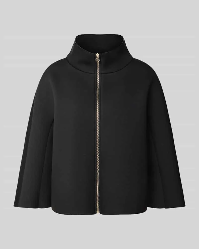 Rinascimento Jacke aus Viskose-Mix mit Stehkragen Black
