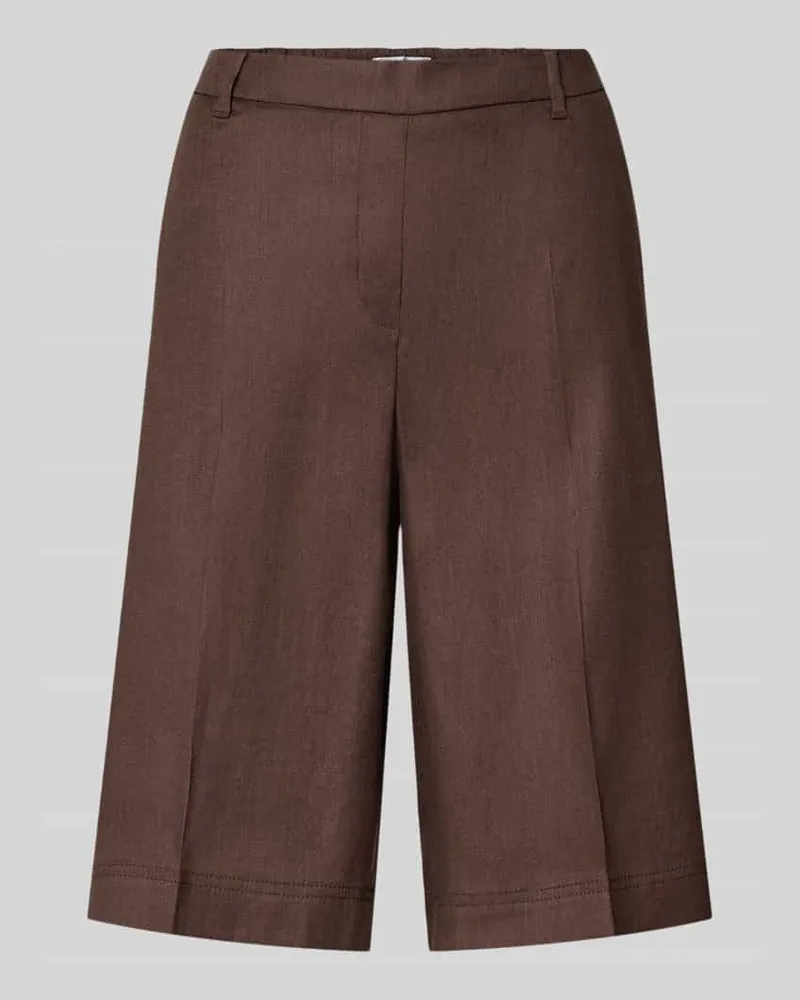 Brax Regular Fit Bermuda aus Leinen-Mix Modell 'PHILIPA Hellbraun