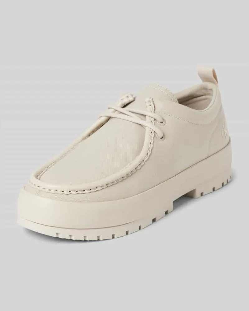 Calvin Klein Sneaker mit Plateausohle Offwhite