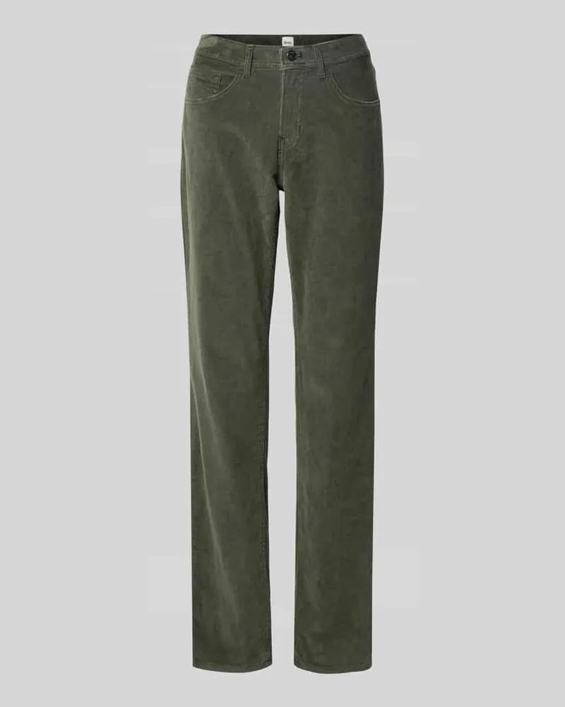 Brax Slim Fit Cordhose im 5-Pocket-Design Modell 'Carola Dunkelgruen