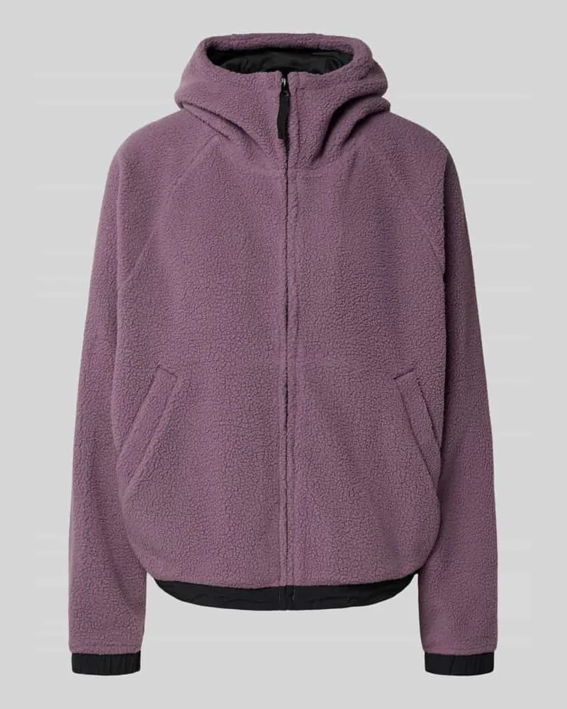 Carhartt WIP Relaxed Fit Fleecejacke mit Reißverschluss Modell 'Helix Lila