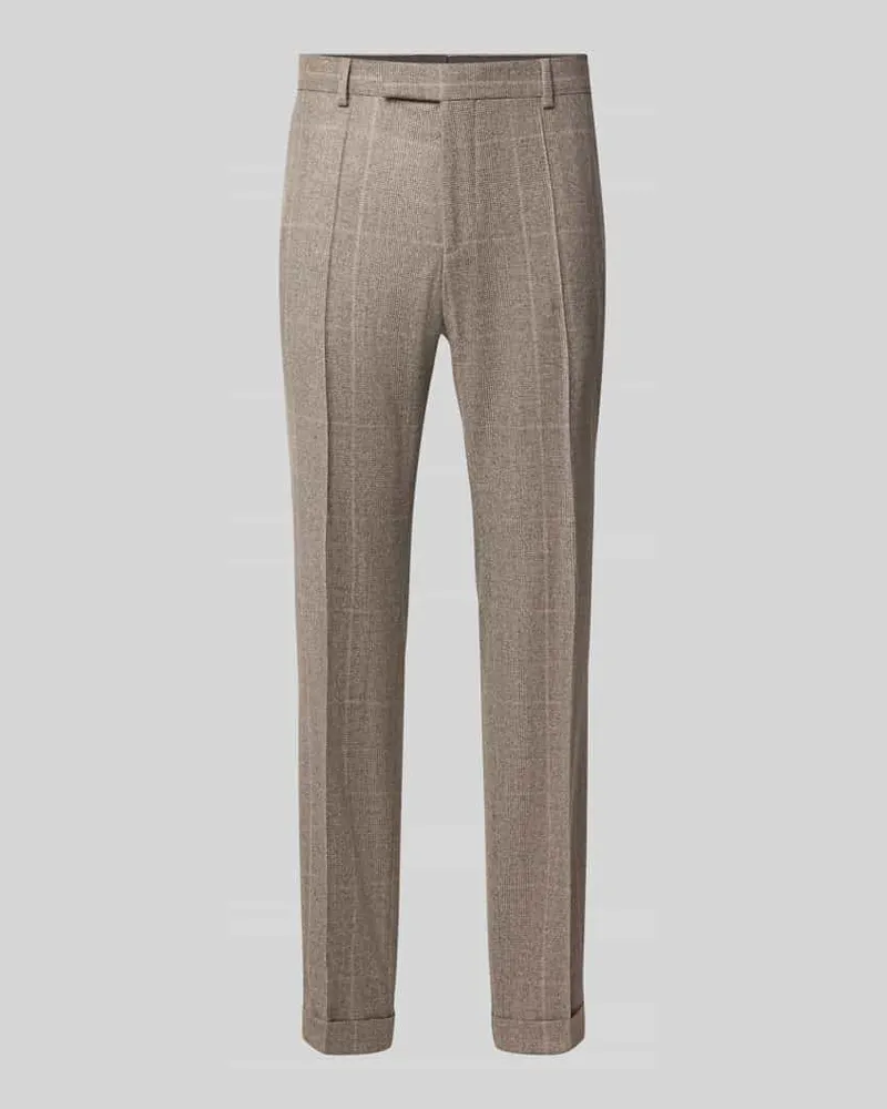 HUGO BOSS Slim Fit Anzughose aus reiner Schurwolle Modell 'C-Huge Beige