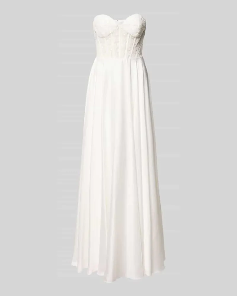 Laona Brautkleid mit Ziersteinbesatz Weiss