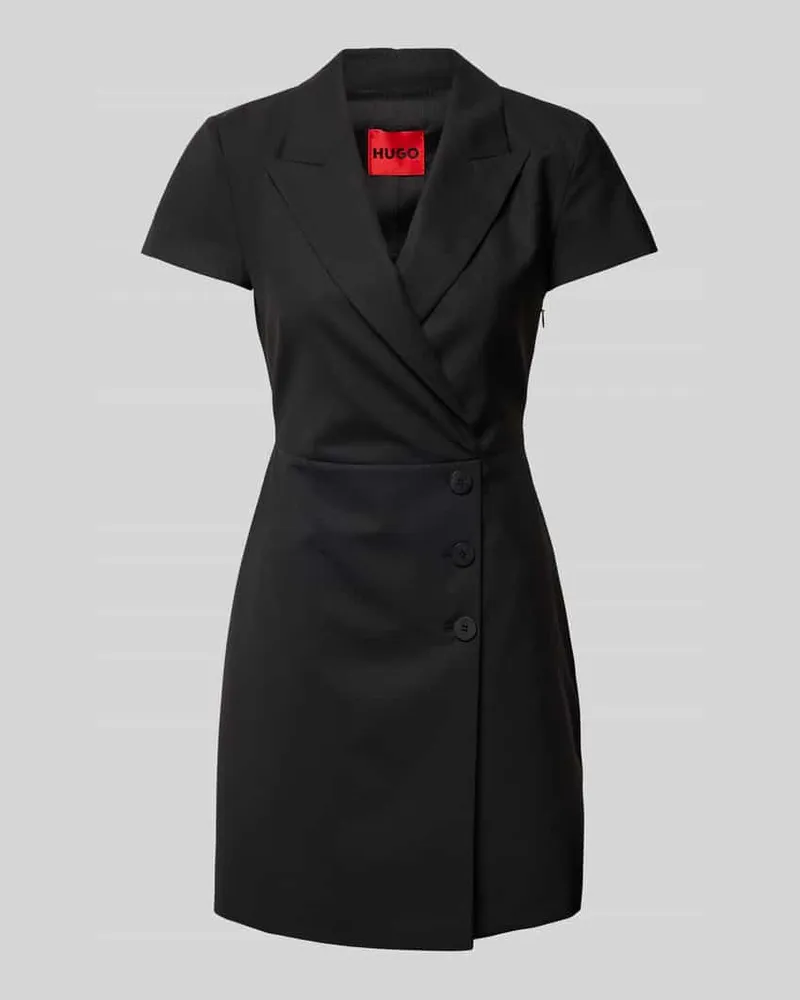 HUGO BOSS Minikleid in Wickel-Optik Modell 'Kamelissa Black