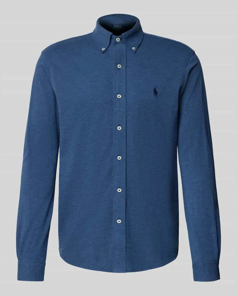 Ralph Lauren Regular Fit Freizeithemd mit Button-Down-Kragen Blau