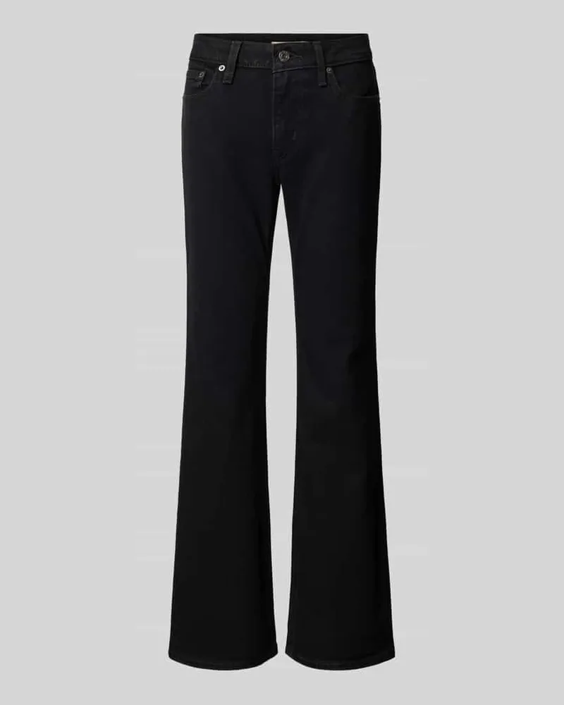 Levi's Low Waist Bootcut Jeans mit aus Baumwoll-Mix Black