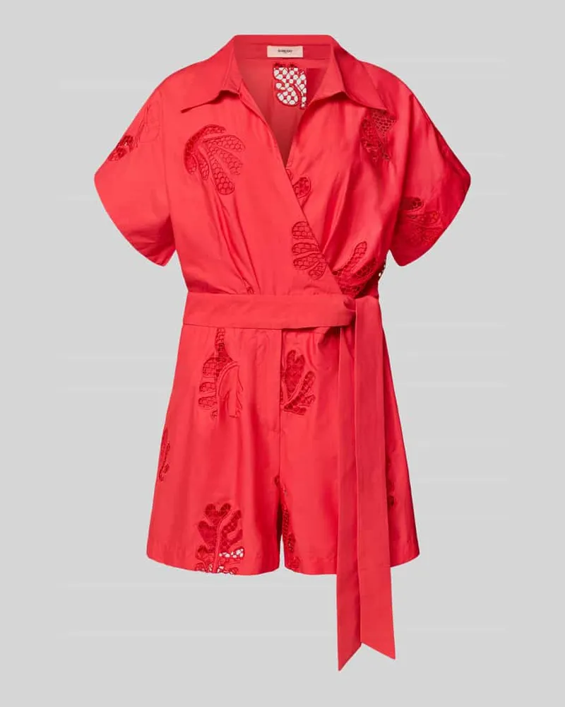Suncoo Jumpsuit in Wickel-Optik Modell 'TRACY Rot