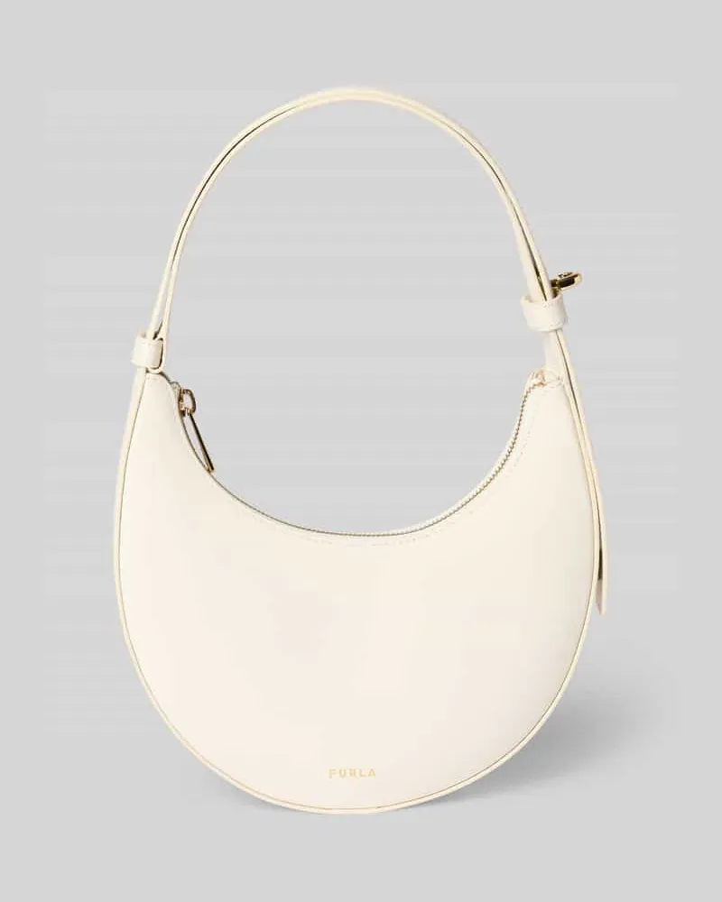 Furla Handtasche aus Leder mit Label-Detail Modell 'DELIZIA MINI Weiss