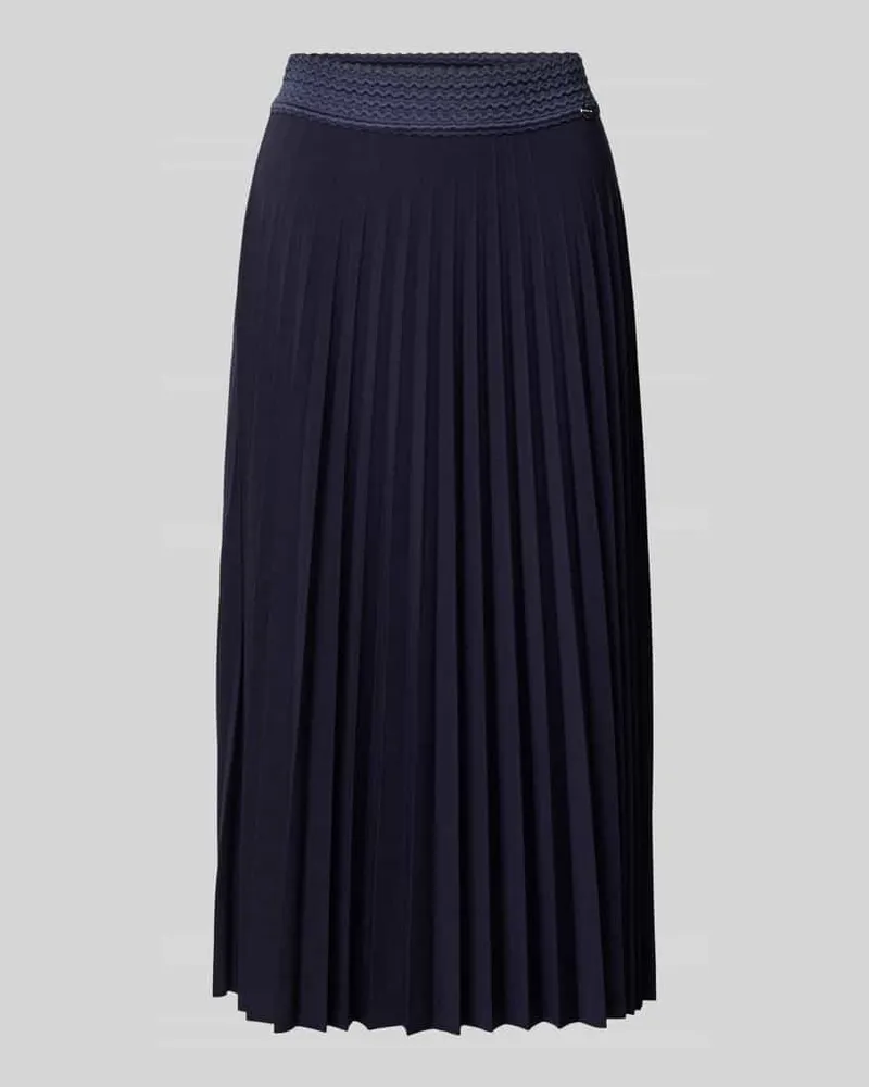 Rich&Royal Midirock mit Plisseefalten Marine