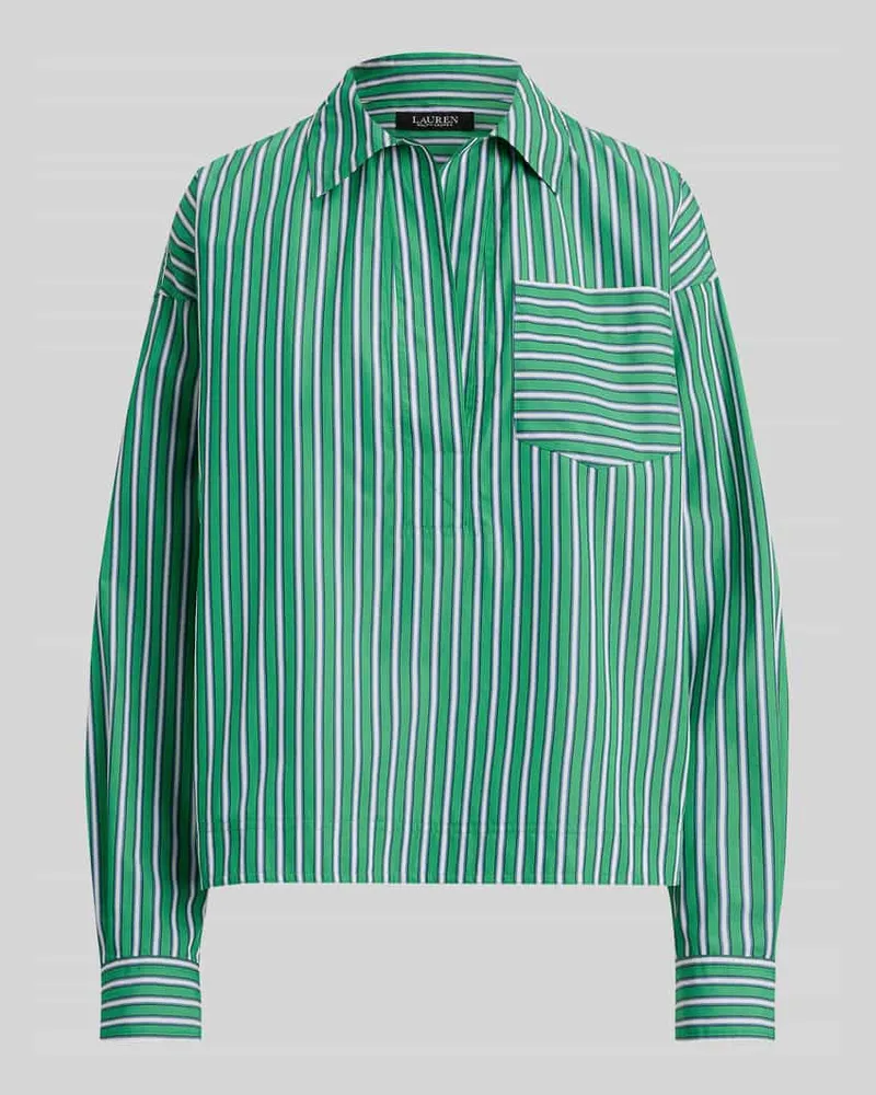 Ralph Lauren Regular Fit Hemdbluse aus reiner Baumwolle Gruen