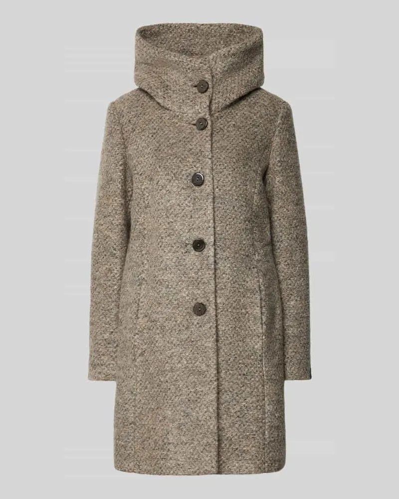 Milo Coats Mantel mit Stehkragen Modell 'Stella Beige