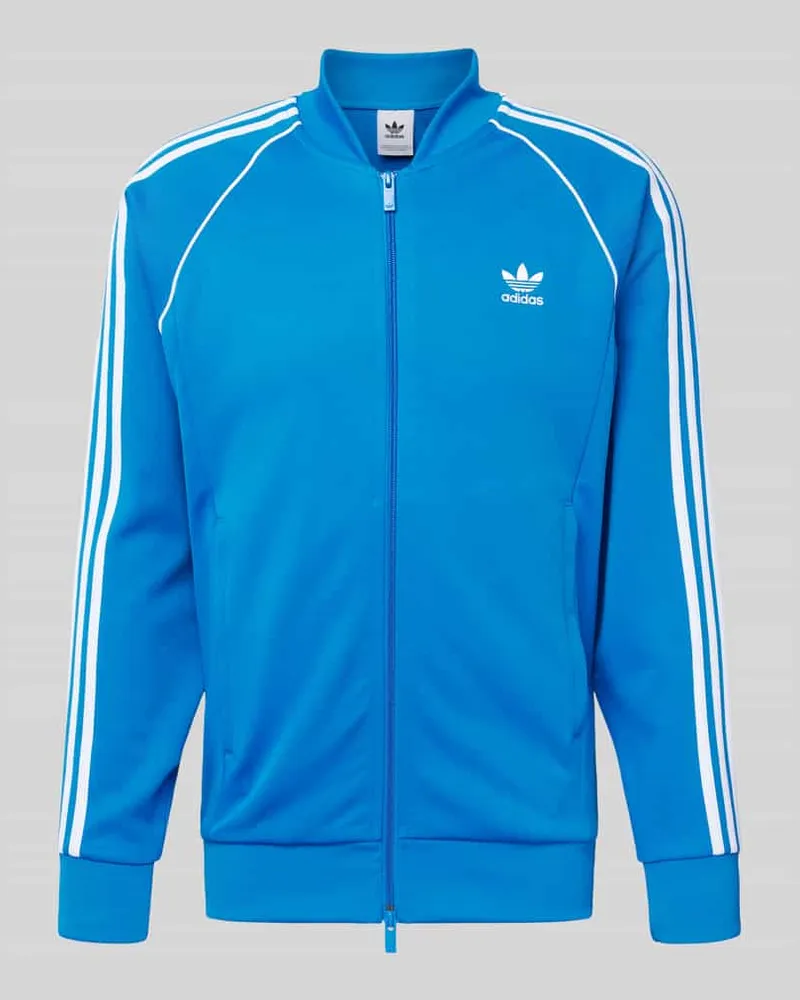 adidas Sweatjacke mit Label-Stitching Royal